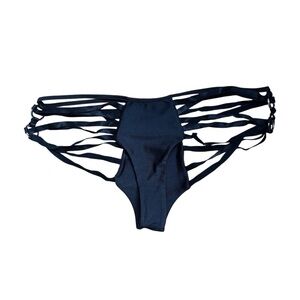Black strappy panties size large